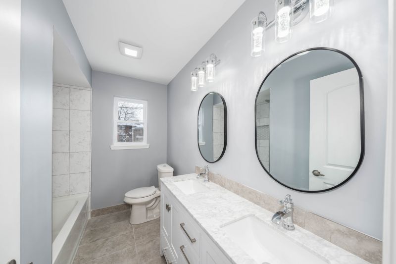 Dual Vanity with Modern Fixtures
